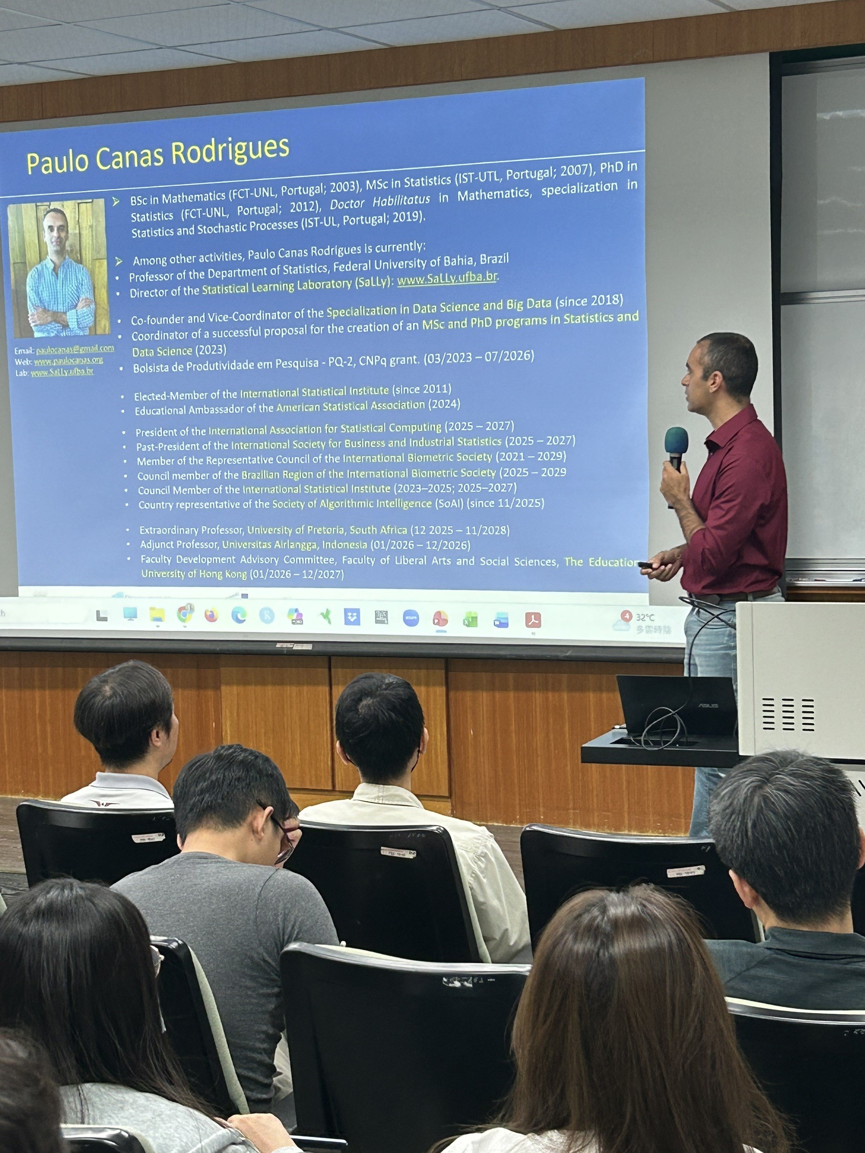 【專題演講】115/5/21(四) 14:00-15:00 Prof. Paulo Canas Rodrigues 3 【專題演講】115/5/21(四) 14:00-15:00 Prof. Paulo Canas Rodrigues 3